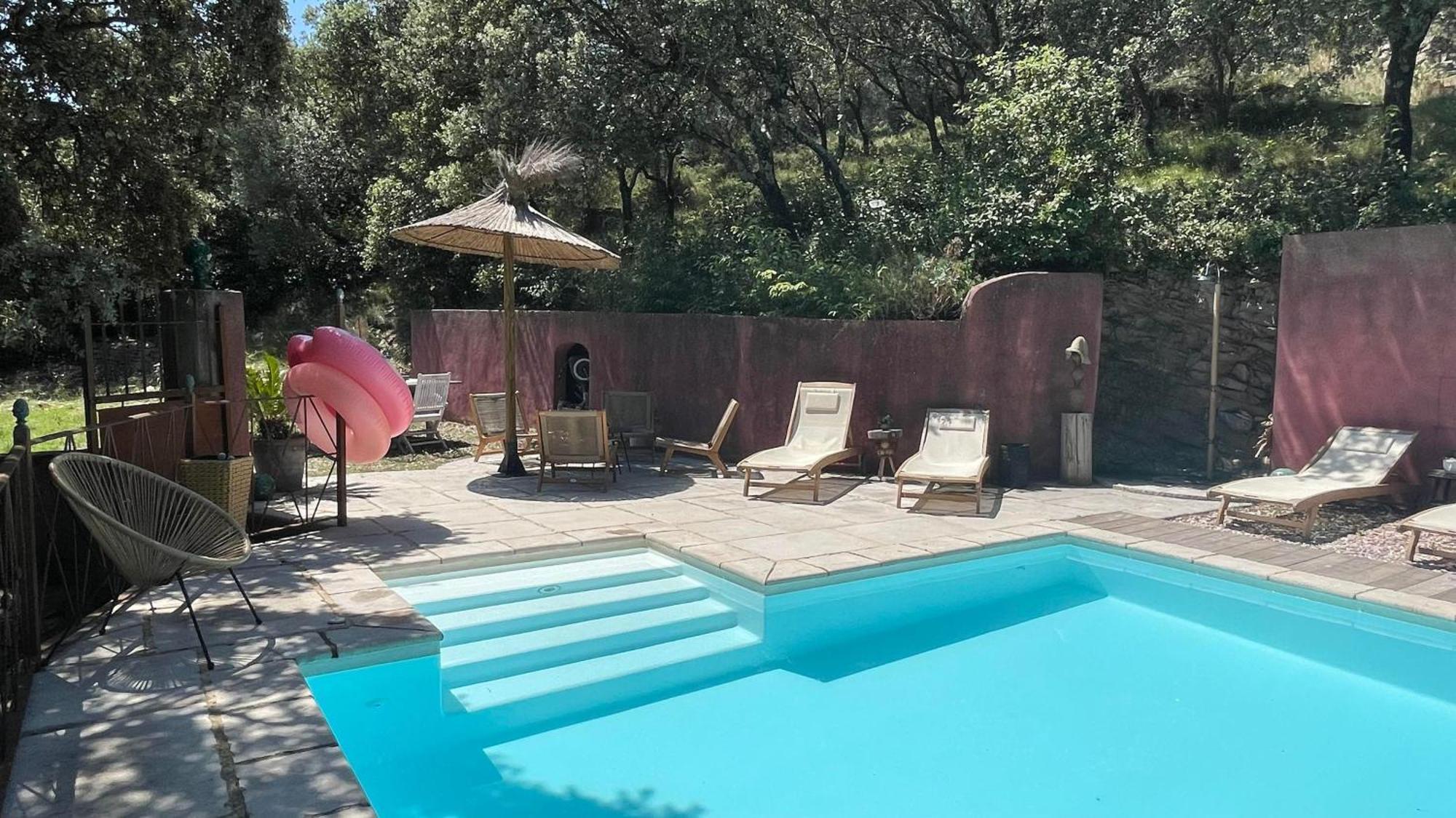 Jolie Annexe Du Mas Dans Le Coeur De La Garrigue Nimoise Villa Nimes Bagian luar foto